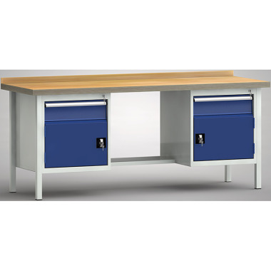 KLW Professionelt arbejdsbord - 700 x 700 x 905 mm L x D x H, (ERGO-version) WP202E-2000M45-E2001