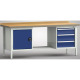 KLW Professionelt arbejdsbord - 700 x 700 x 905 mm L x D x H, (ERGO-version) WP202E-2000M45-E2071