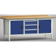 KLW Professionelt arbejdsbord - 2000 x 700 x 905 mm L x D x H, (ERGO-version) WP247E-2000M45-E2074