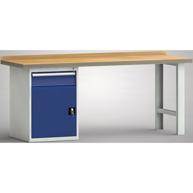 KLW Professionelt arbejdsbord - 2000 x 700 x 845 mm L x D x H WP515N-2000M45-E7022