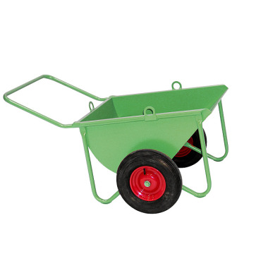 BAUER Dumper MUK 140/L, malet, RAL 6011 Reseda-grøn 4502-02-0000-4