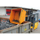 BAUER Spåncontainer SGU 200, malet, RAL 3000 ildrød 4479-06-0000-2