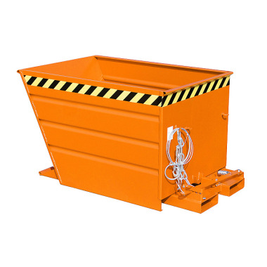 BAUER Tippecontainer VG 550, malet, RAL 2000 gul-orange 4535-01-0000-1