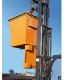 BAUER Hængslet gulvcontainer BKB 1000, malet, RAL 2000 gul-orange 4417-20-0000-1