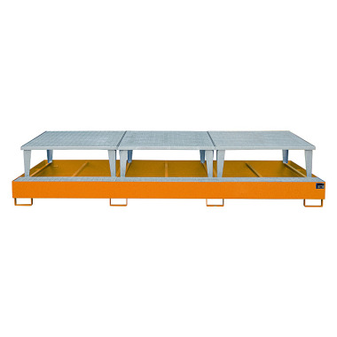 BAUER Opsamlingsbakke AWA 1000-3, malet, RAL 2000 gul-orange 4518-20-0000-1