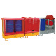 BAUER Depot for farligt gods GD-A, malet, RAL 2000 gul-orange 4416-01-0000-1