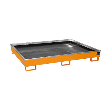 BAUER Reolbakke med PE-indsats RW 1800 PE, malet, RAL 2000 gul-orange 4518-52-0000-1