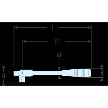 FACOM Gelenkgriff 1/2” 381 mm S.141A