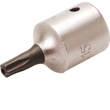 BGS Bit Socket | 6,3 mm (1/4”) Drive | T-Star tamperproof (til Torx) TS15 2355-TS15