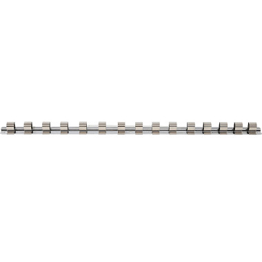 BGS Sokkelskinne med 15 clips | 12,5 mm (1/2”) 2540