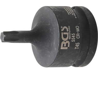 BGS Slagbitsfatning | længde 60 mm | 20 mm (3/4”) drev | T-Star (til Torx) T45 5545