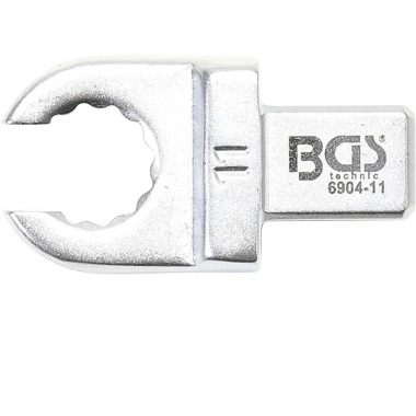 BGS Push Fit ringnøgle | åben type | 11 mm | firkantet størrelse 9 x 12 mm 6904-11