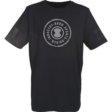 SKYLOTEC New Tactical Tee sort T-shirt til mænd med trykt logo på brystet & BE-455-1-M