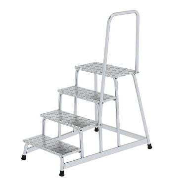 MUNK Work platform rigid with handrail 4 steps 50044