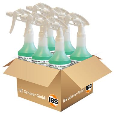 IBS Scherer Special cleaner WAS 50.100, 6 x 0.5l spray bottle. 2050393