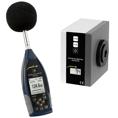 PCE-430-SC 09 professional sound level meter class 1 incl. calibrator 22 - 136 db(A) 3 Hz - 20 kHz