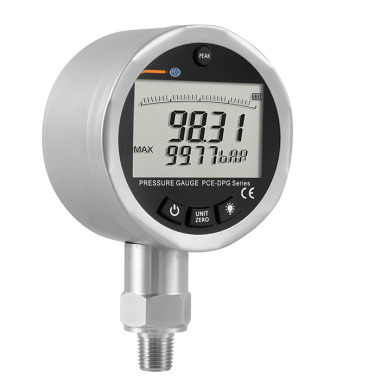 PCE Deutschland PCE-DPG 100 Pressure Gauge Air Pressure & Water Pressure | PEAK function | 2.5” display | Response time <50 ms