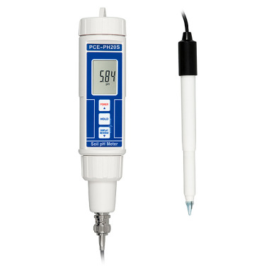 PCE Deutschland PCE-PH20S PH meter for soil samples 0.00...14.00 pH | external ph electrode | recalibratable | waterproof