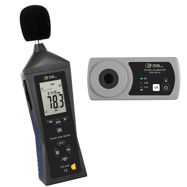 PCE noise meter with sound calibrator set PCE-322-SC43