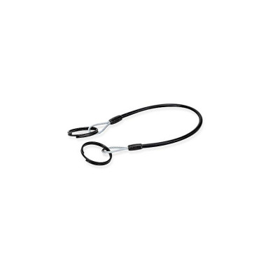 Ganter Retaining Cables, Stainless Steel AISI 304, with Key Rings or One Key Ring and One Mounting Tab 111.2-150-24-A-SW