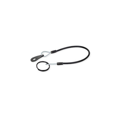 Ganter Retaining Cables, Stainless Steel AISI 304, with Key Rings or One Key Ring and One Mounting Tab 111.2-320-14-B-SW