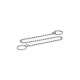 Ganter Ball Chains, Stainless Steel, with 2 Key Rings 111.5-1000-24