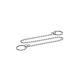 Ganter Ball Chains, Brass, with Two Key Rings 111-1000-18