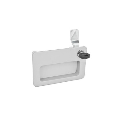 Ganter Latches with Gripping Tray, Operation with Key, Lockable 115.10-SC-14-2-SR