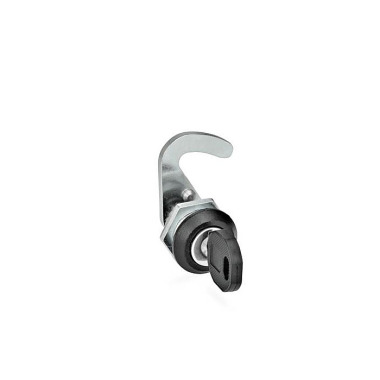 Ganter Hook-Type Latches, with Operating Elements / Operation with Key, Lockable 115.8-SC-18-H1-SW-1