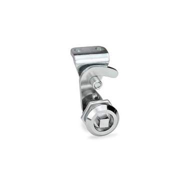 Ganter Hook-Type Latches, Operation with Key 115.8-VK7-18-H1-CR-2