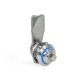 Ganter Latches, Stainless Steel, Operation with Socket Keys, Protection Class IP 69k 115-AV8-10-NI