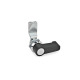 Ganter Latches, with Operating Elements, Housing Collar Chrome Plated 115-HG-13