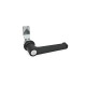 Ganter Latches, with Operating Elements, Housing Collar Black 115-LG-14-SW