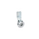 Ganter Latches, Operation with Socket Keys, Housing Collar Chrome Plated 115-SK10-16