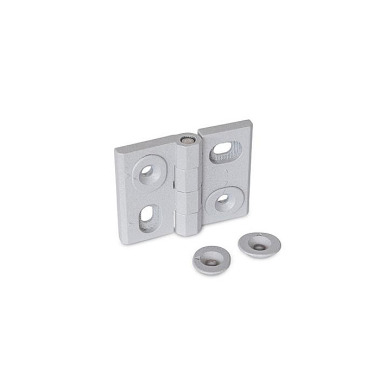 Ganter Hinges, Zinc Die Casting, Adjustable 127-ZD-52-40-HB-SR