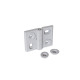 Ganter Hinges, Zinc Die Casting, Adjustable 127-ZD-76-60-HB-SR