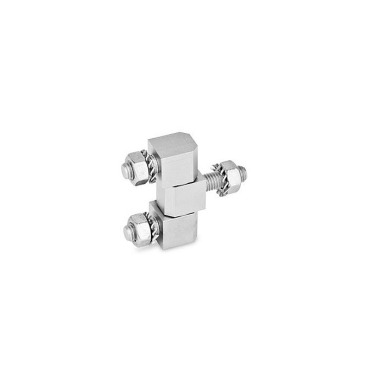 Ganter Hinges, Stainless Steel, Consisting of Three Parts 129.5-16-D-NI