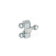 Ganter Hinges, Steel, Consisting of Two or Three Parts 129-16-D