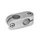 Ganter Two-Way Connector Clamps, Aluminum 131-B14-B14-2-BL