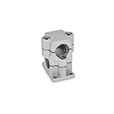 Ganter Flanged Two-Way Connector Clamps, Multi Part Assembly 141-B30-B30-2-BL