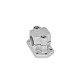 Ganter Flanged Connector Clamps, Aluminum 147.3-B25-2-BL