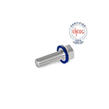 Ganter Screws, Stainless Steel, Hygienic Design 1581-M10-20-MT-H