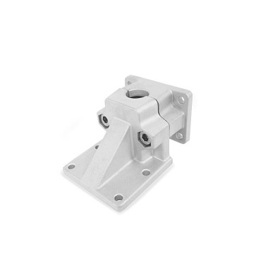 Ganter Flanged Base Plate Connector Clamps, Aluminum 171-B40-2-BL