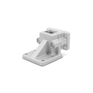 Ganter Flanged Base Plate Connector Clamps, Aluminum 171-V20-2-BL