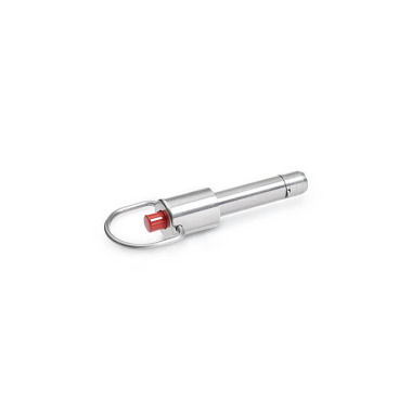 Ganter Locking Pins, Stainless Steel, Slide Plastic, with Axial Lock 214.3-8-70