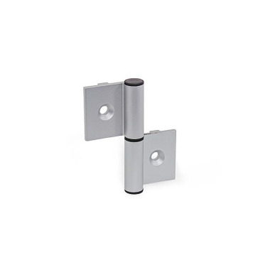 Ganter Hinges, Detachable, for Aluminum Profiles, with Guide Step 2292-72-82-A-C-EL