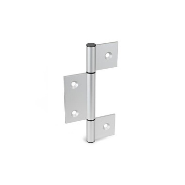 Ganter Hinges, for Aluminum Profiles / Panel Elements, Three-Part 2295-86-165-I-C-EL