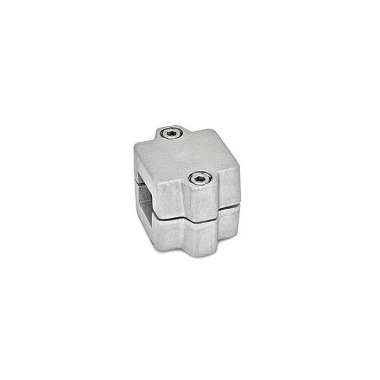 Ganter Tube Connectors, Aluminum 241-V40-76-2-BL