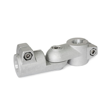 Ganter Swivel Clamp Connector Joints, Aluminum 284-B45-B42-S-2-BL