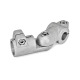 Ganter Swivel Clamp Connector Joints, Aluminum 288-B25-B30-T-2-BL